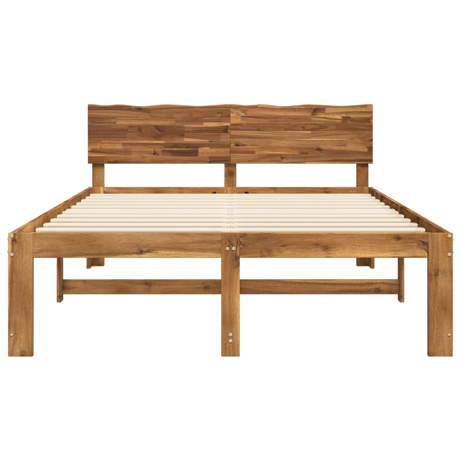 Tweepersoonsbed met hoofdeinde ROSTOCK Naturel 150 x 200 cm