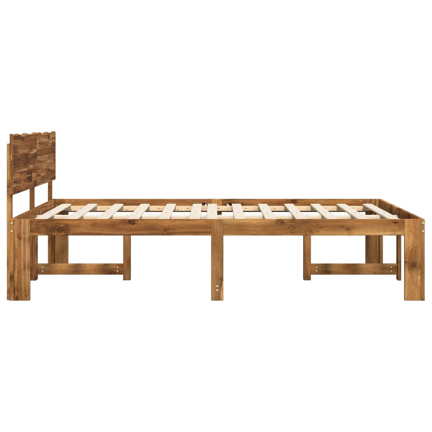 Tweepersoonsbed met hoofdeinde ROSTOCK Naturel 150 x 200 cm