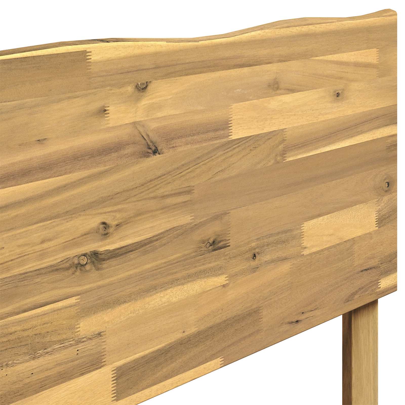 Tweepersoonsbed met hoofdeinde ROSTOCK Wit 150 x 200 cm