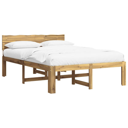 Tweepersoonsbed met hoofdeinde ROSTOCK Wit 150 x 200 cm