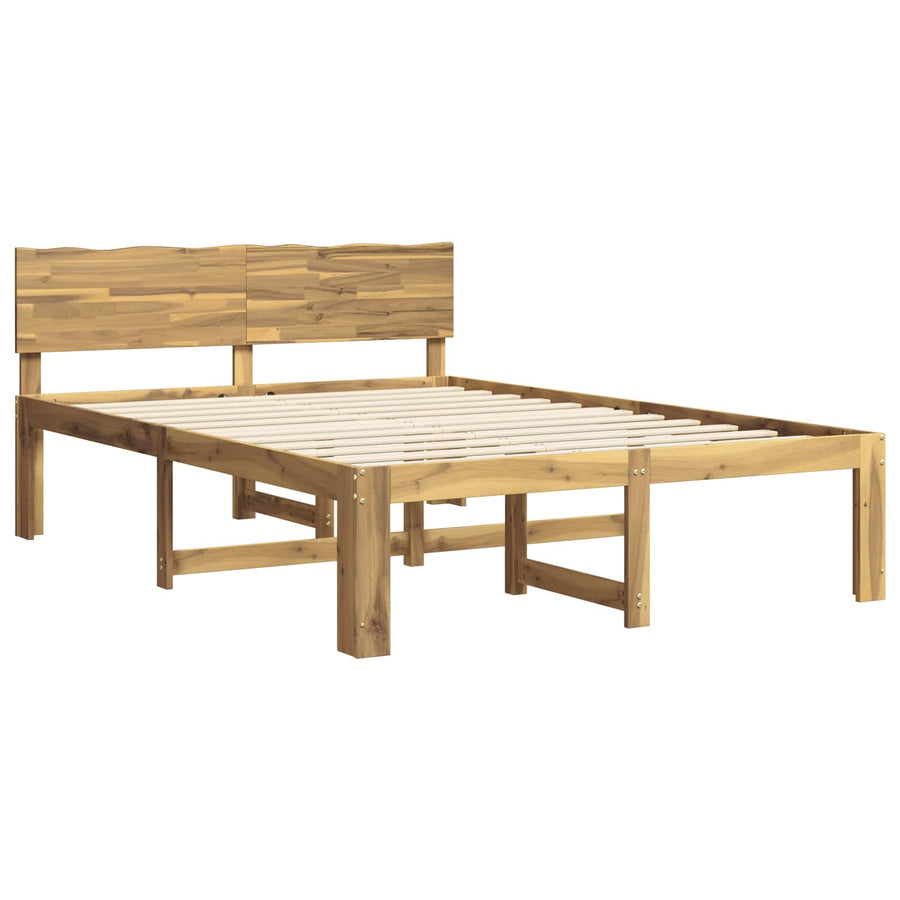 Tweepersoonsbed met hoofdeinde ROSTOCK Wit 150 x 200 cm