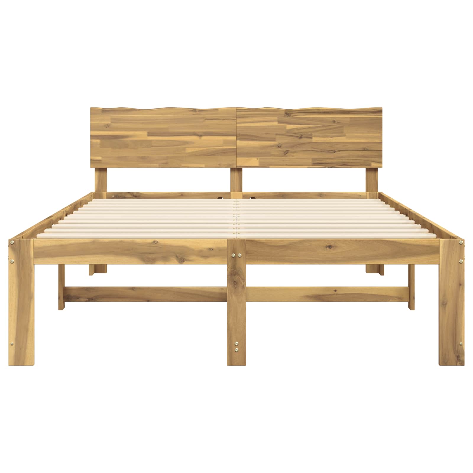 Tweepersoonsbed met hoofdeinde ROSTOCK Wit 150 x 200 cm