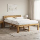 Bed 160x200 cm massief acaciahout wit
