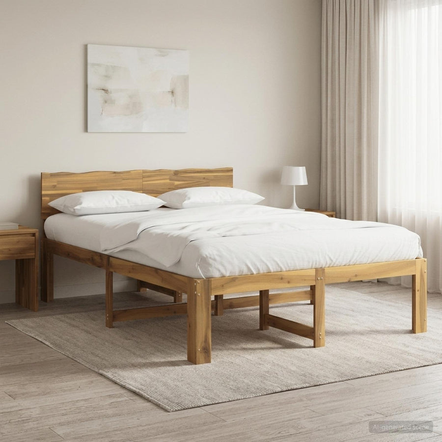 Tweepersoonsbed met hoofdeinde ROSTOCK Wit 160 x 200 cm