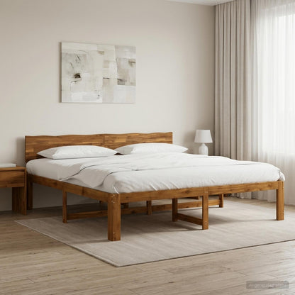 Tweepersoonsbed met hoofdeinde ROSTOCK Naturel 180 x 200 cm