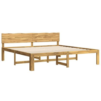 Tweepersoonsbed met hoofdeinde ROSTOCK Wit 180 x 200 cm