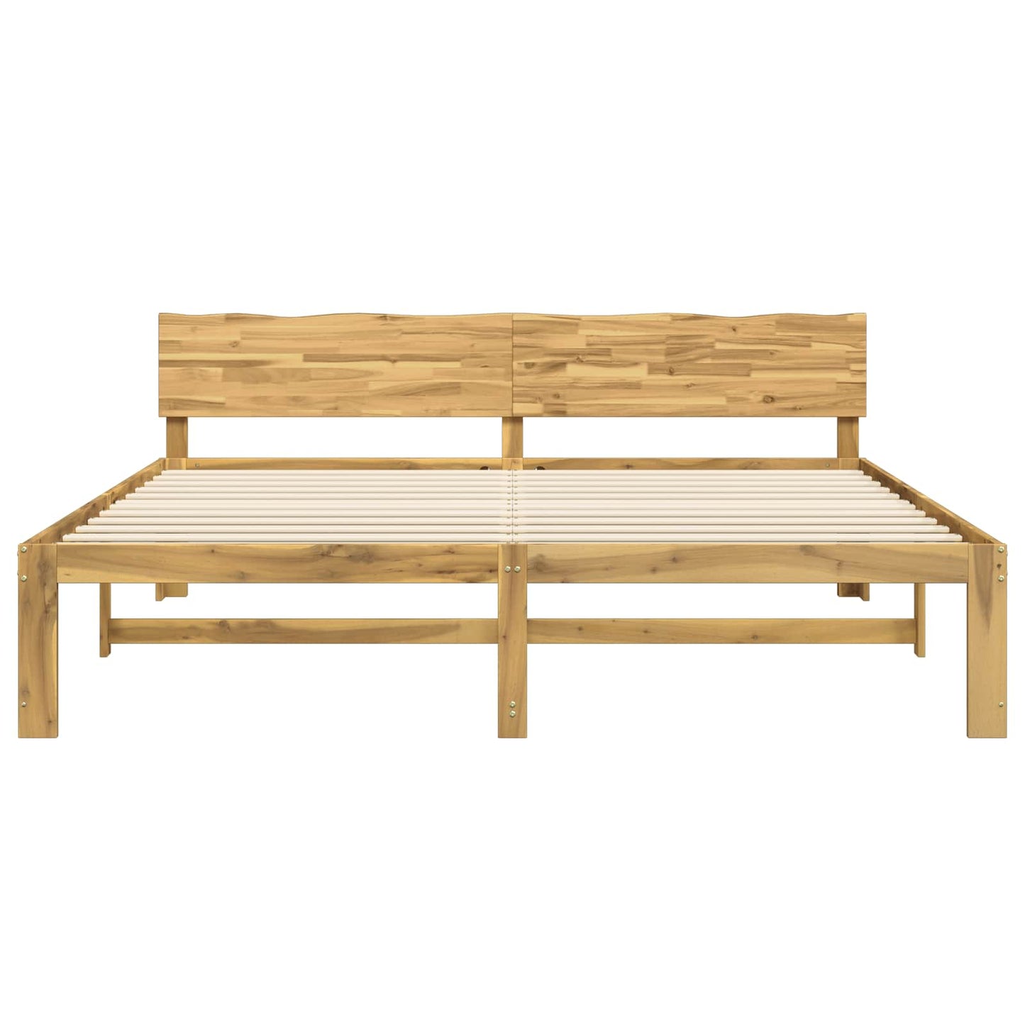 Tweepersoonsbed met hoofdeinde ROSTOCK Wit 180 x 200 cm