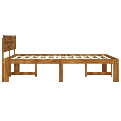Tweepersoonsbed met hoofdeinde ROSTOCK Naturel 200 x 200 cm