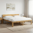 Tweepersoonsbed 200x200 cm massief acaciahout wit