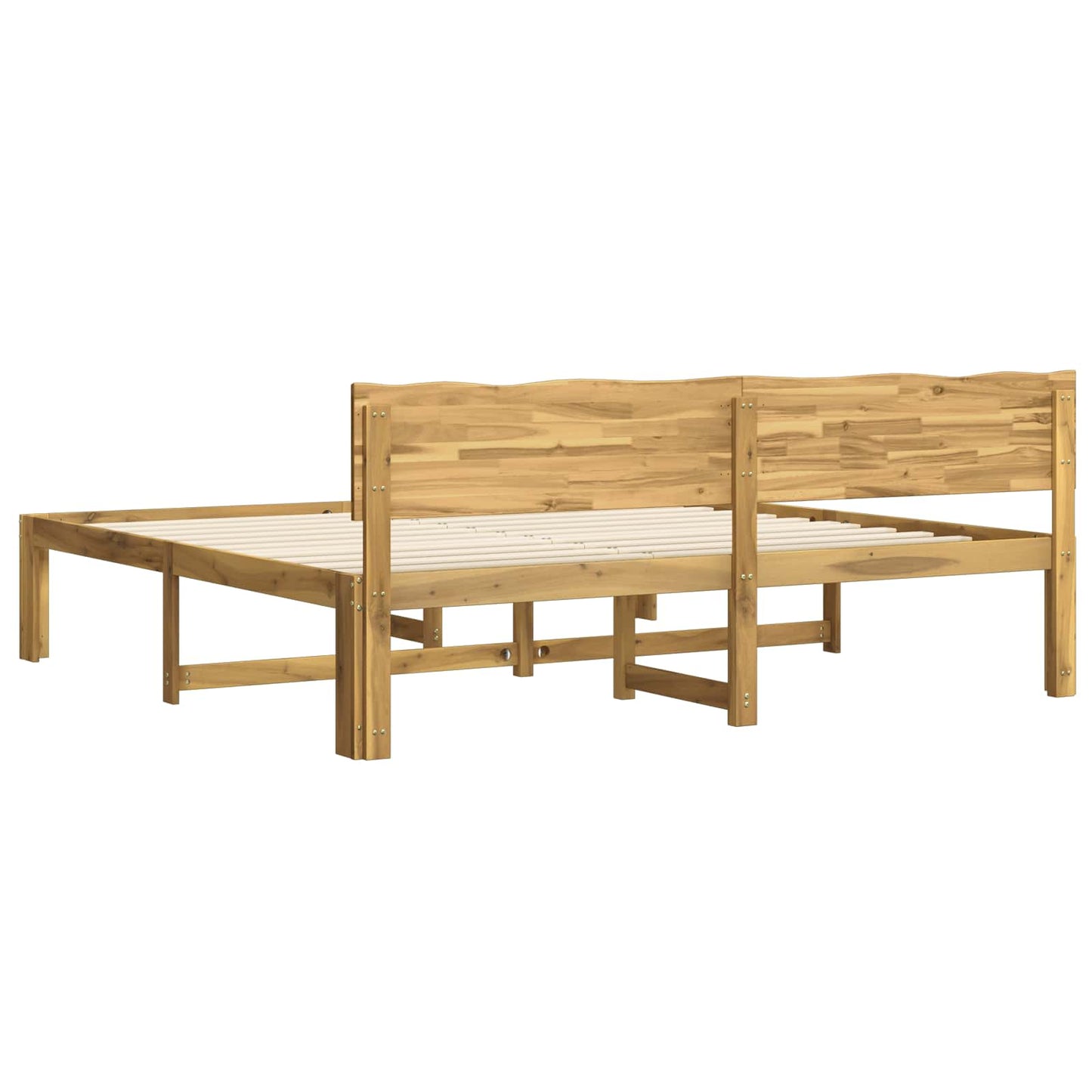 Tweepersoonsbed met hoofdeinde ROSTOCK Wit 200 x 200 cm