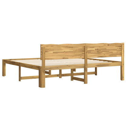 Tweepersoonsbed met hoofdeinde ROSTOCK Wit 200 x 200 cm