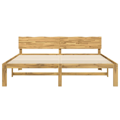 Tweepersoonsbed met hoofdeinde ROSTOCK Wit 200 x 200 cm
