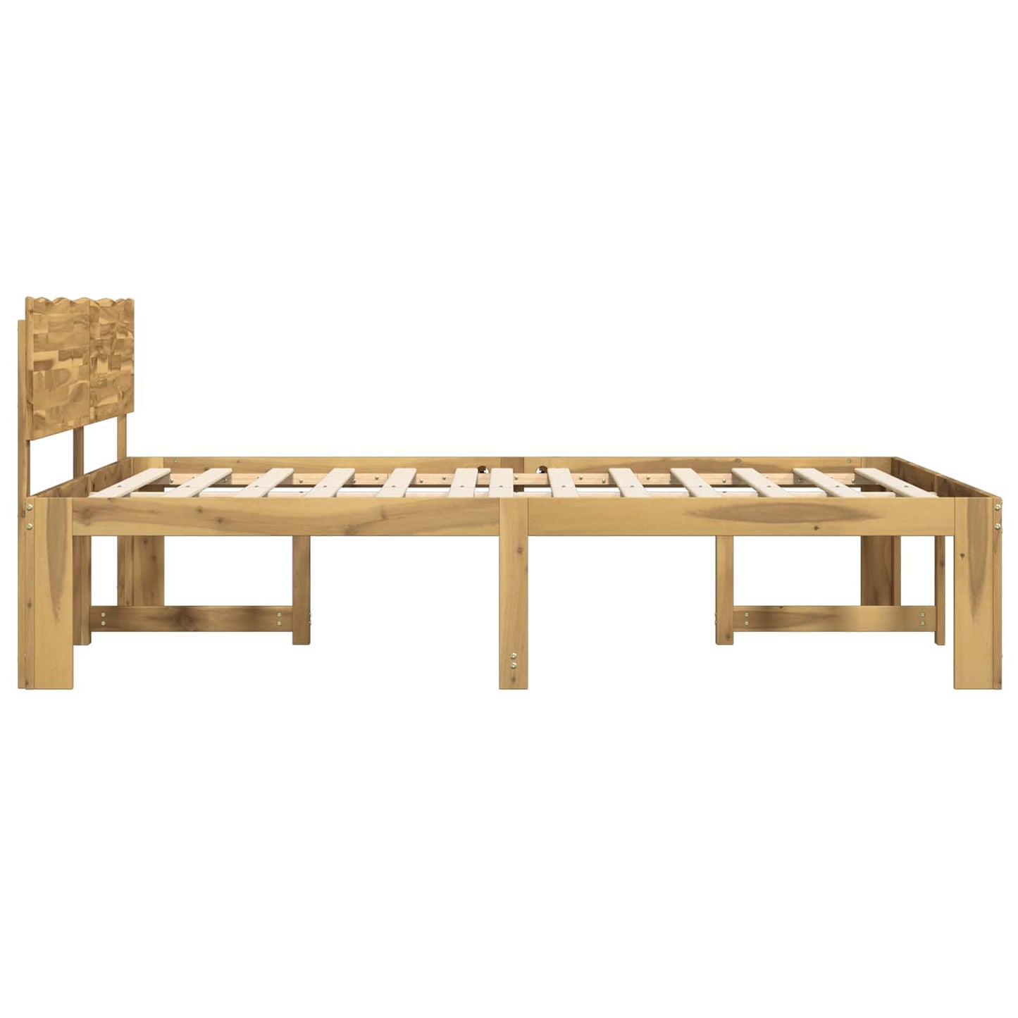 Tweepersoonsbed met hoofdeinde ROSTOCK Wit 200 x 200 cm