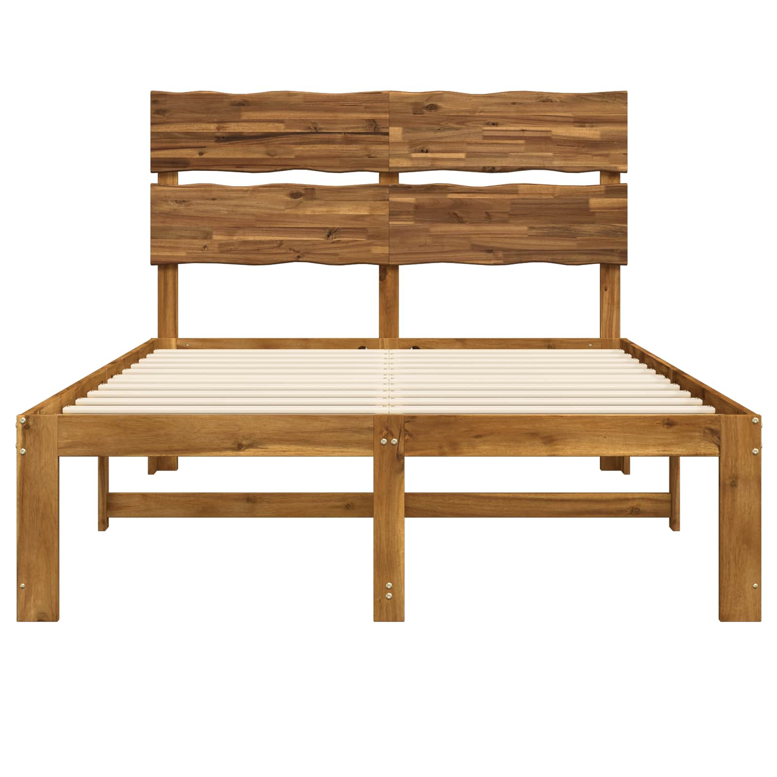 Tweepersoonsbed met hoofdeinde ROSTOCK Naturel 120 x 190 cm