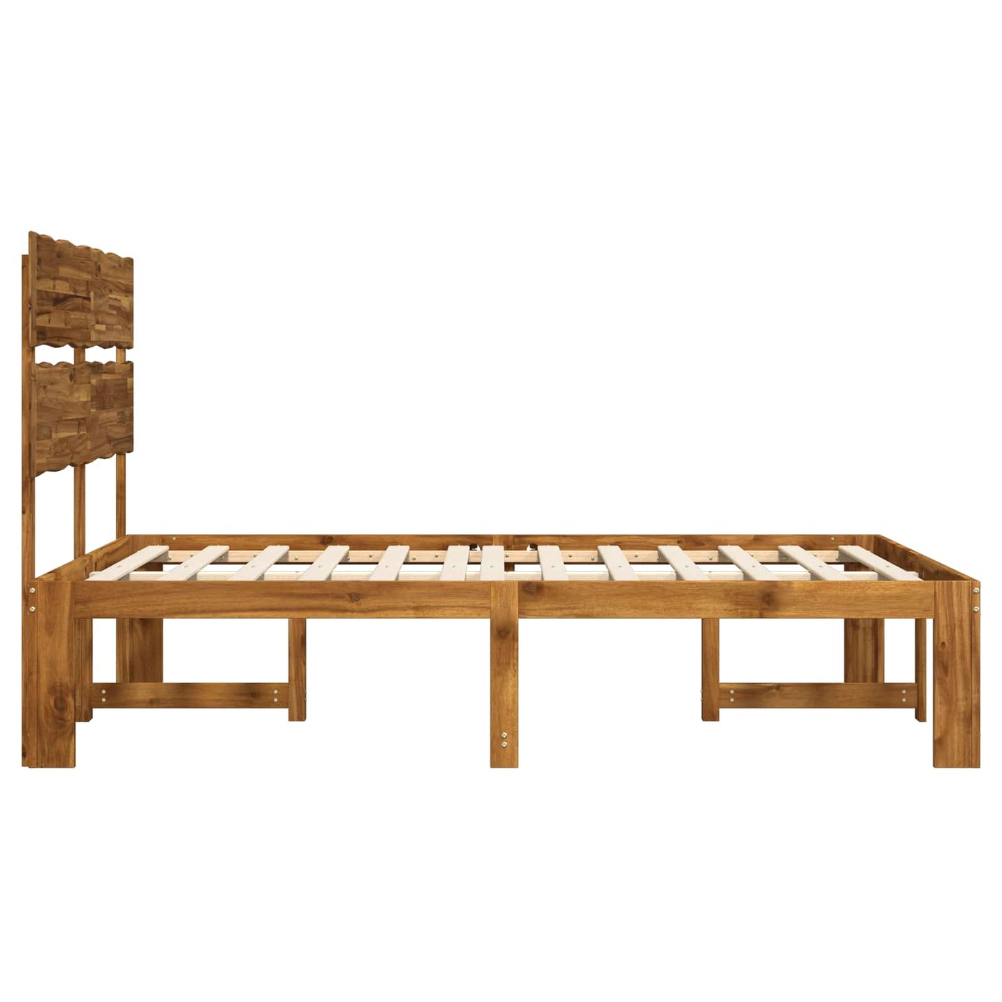 Tweepersoonsbed met hoofdeinde ROSTOCK Naturel 120 x 190 cm