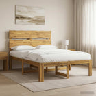 Bed 120x190 cm massief acaciahout wit