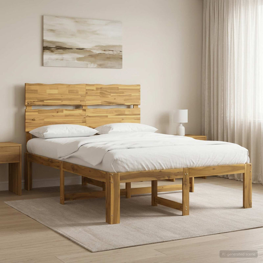 Tweepersoonsbed met hoofdeinde ROSTOCK Wit 120 x 190 cm