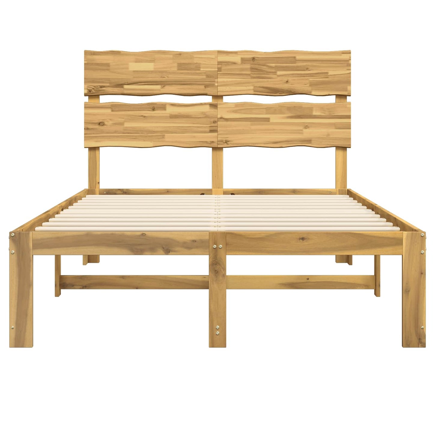 Tweepersoonsbed met hoofdeinde ROSTOCK Wit 120 x 190 cm
