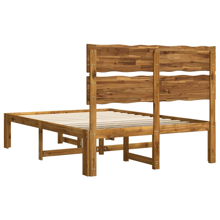 Tweepersoonsbed met hoofdeinde ROSTOCK Naturel 135 x 190 cm