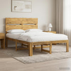 Bed 135x190 cm wit massief acaciahout ROSTOCK