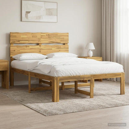 Tweepersoonsbed met hoofdeinde ROSTOCK Wit 135 x 190 cm