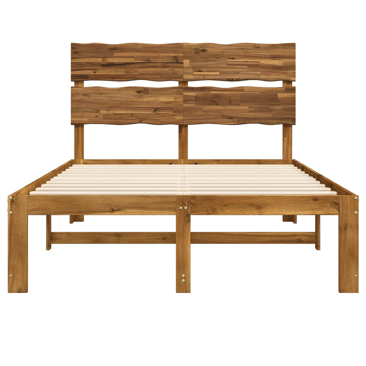 Tweepersoonsbed met hoofdeinde ROSTOCK Naturel 140 x 190 cm