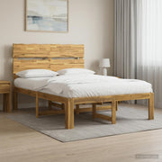 Bed 120x200 cm massief acaciahout wit