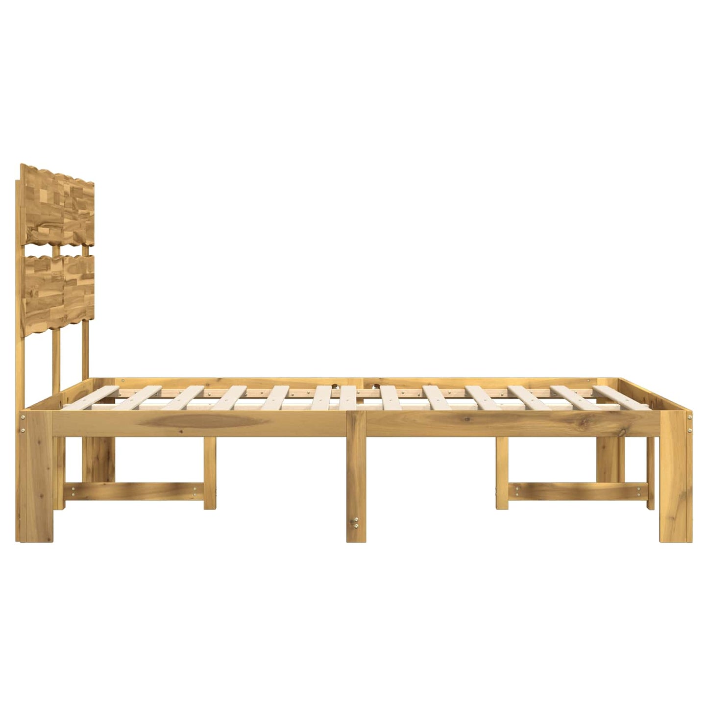 Tweepersoonsbed met hoofdeinde ROSTOCK Wit 120 x 200 cm