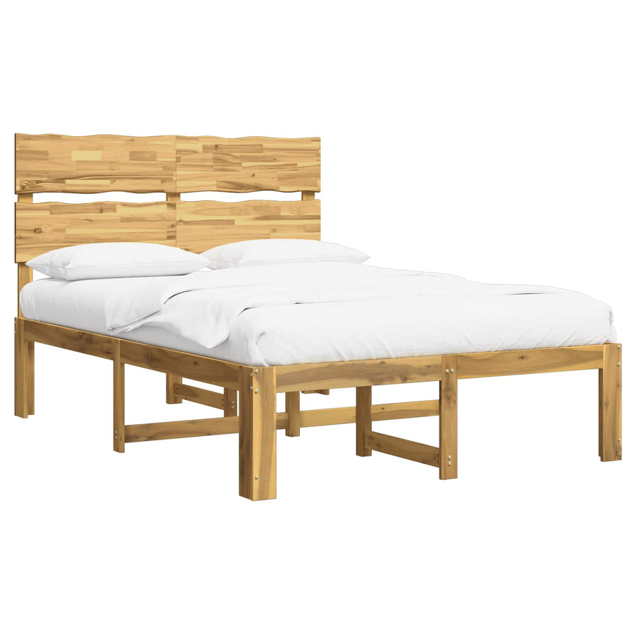 Tweepersoonsbed met hoofdeinde ROSTOCK Wit 140 x 200 cm