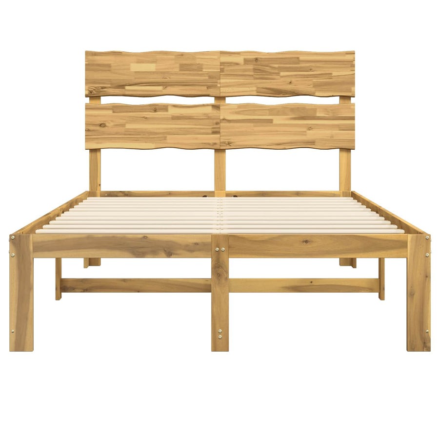 Tweepersoonsbed met hoofdeinde ROSTOCK Wit 140 x 200 cm