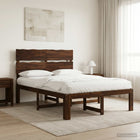 Bed 150x200 cm massief acaciahout donkerbruin