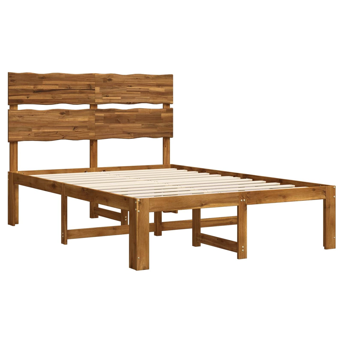 Tweepersoonsbed met hoofdeinde ROSTOCK Naturel 150 x 200 cm