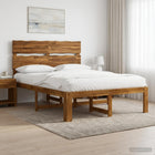 Bed massief acaciahout 160x200 cm naturel