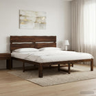 Bed 180x200 cm massief acaciahout donkerbruin