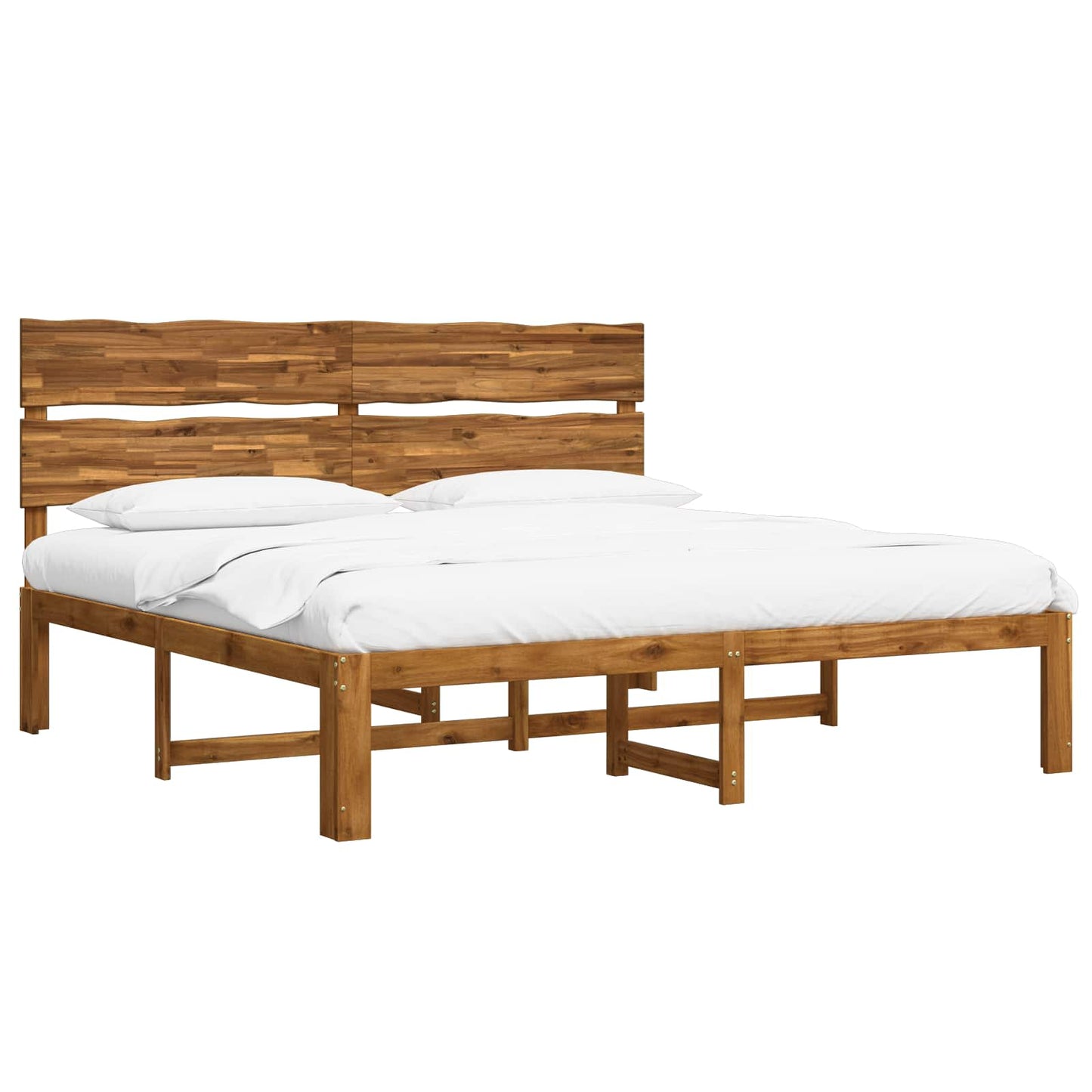 Tweepersoonsbed met hoofdeinde ROSTOCK Naturel 180 x 200 cm
