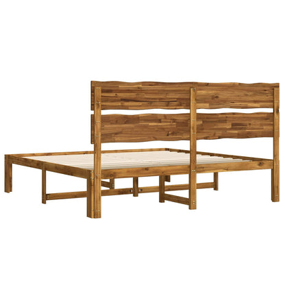 Tweepersoonsbed met hoofdeinde ROSTOCK Naturel 180 x 200 cm