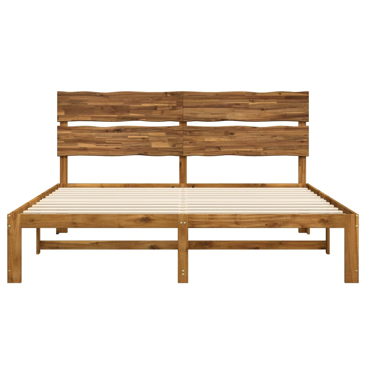 Tweepersoonsbed met hoofdeinde ROSTOCK Naturel 180 x 200 cm