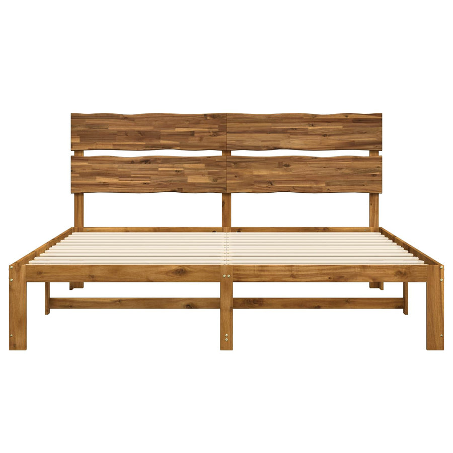 Tweepersoonsbed met hoofdeinde ROSTOCK Naturel 180 x 200 cm
