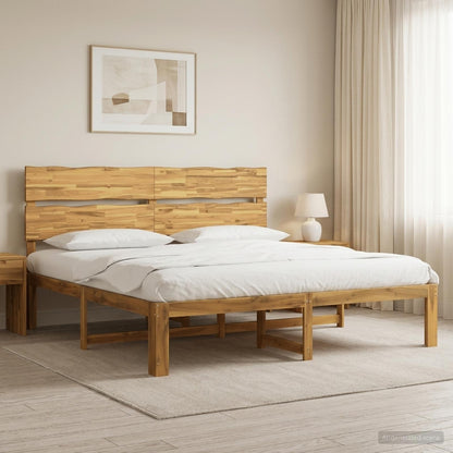 Tweepersoonsbed met hoofdeinde ROSTOCK Wit 180 x 200 cm