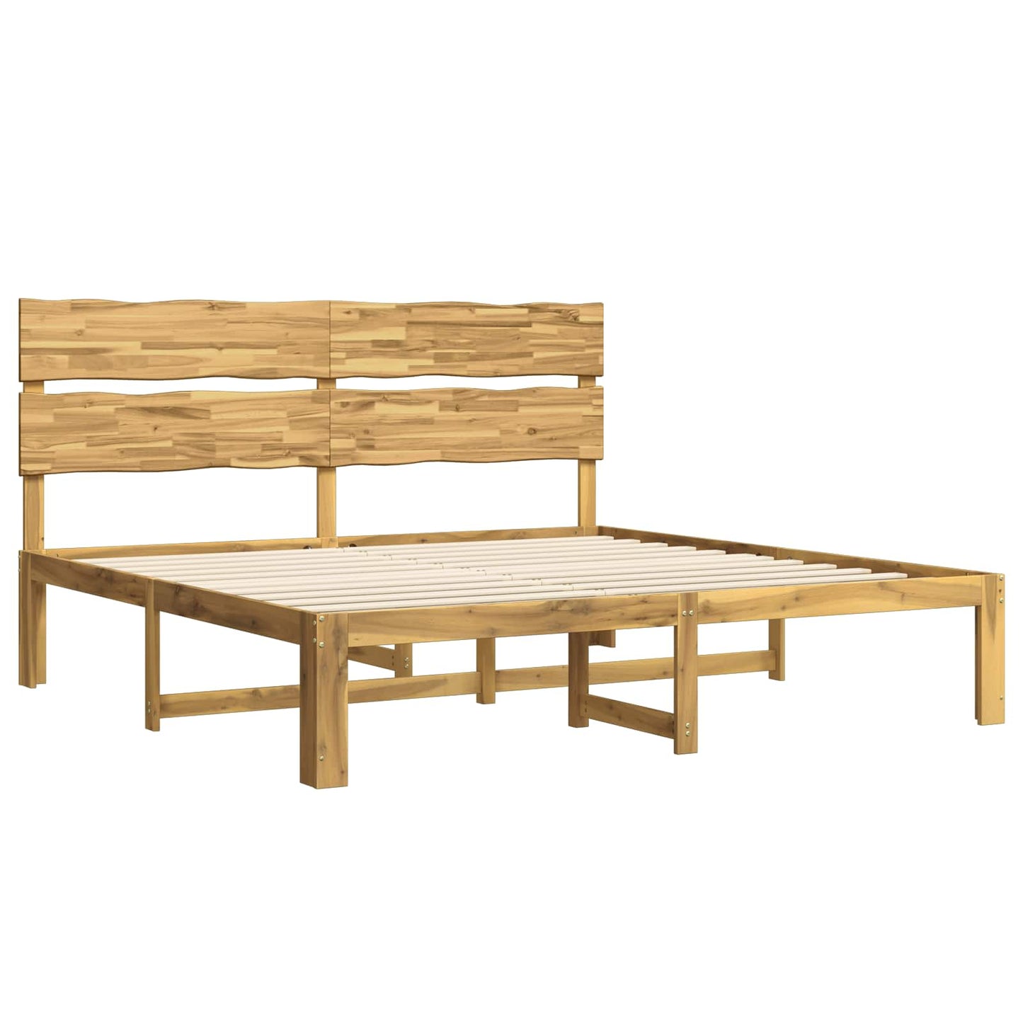 Tweepersoonsbed met hoofdeinde ROSTOCK Wit 180 x 200 cm