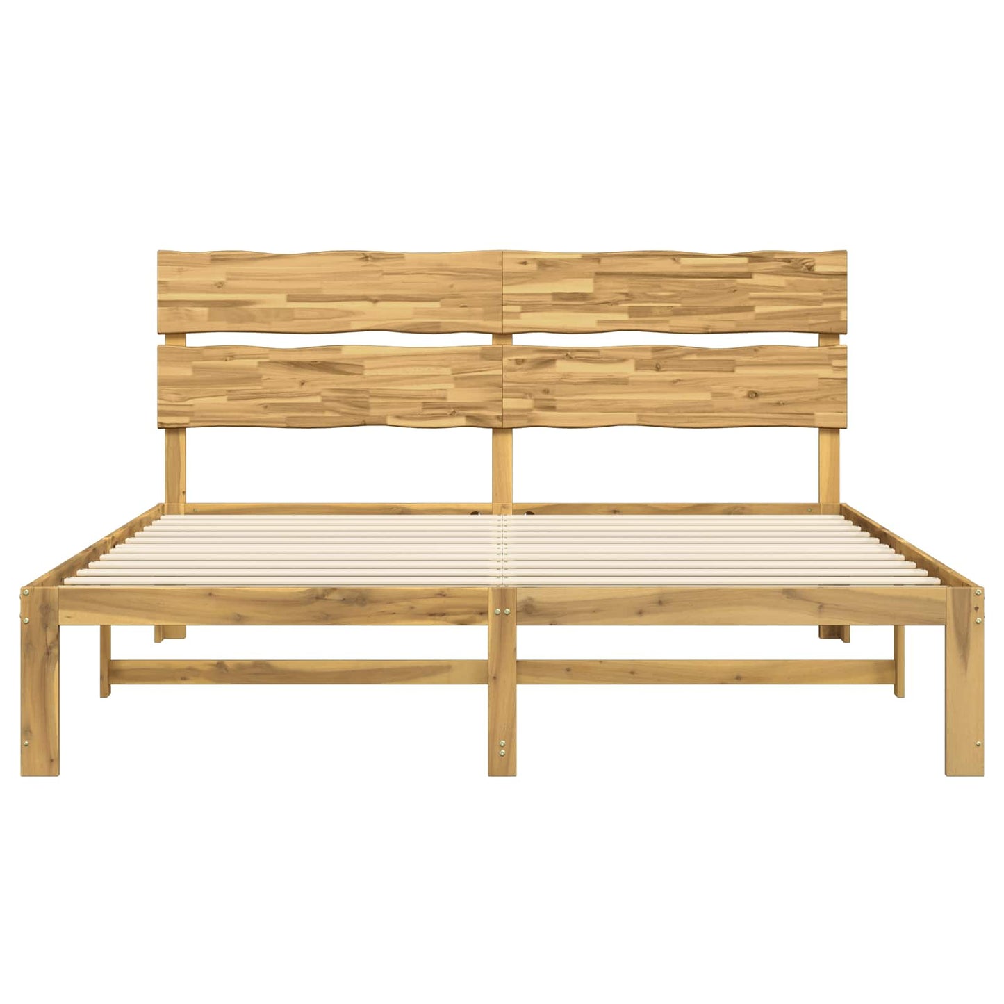 Tweepersoonsbed met hoofdeinde ROSTOCK Wit 180 x 200 cm