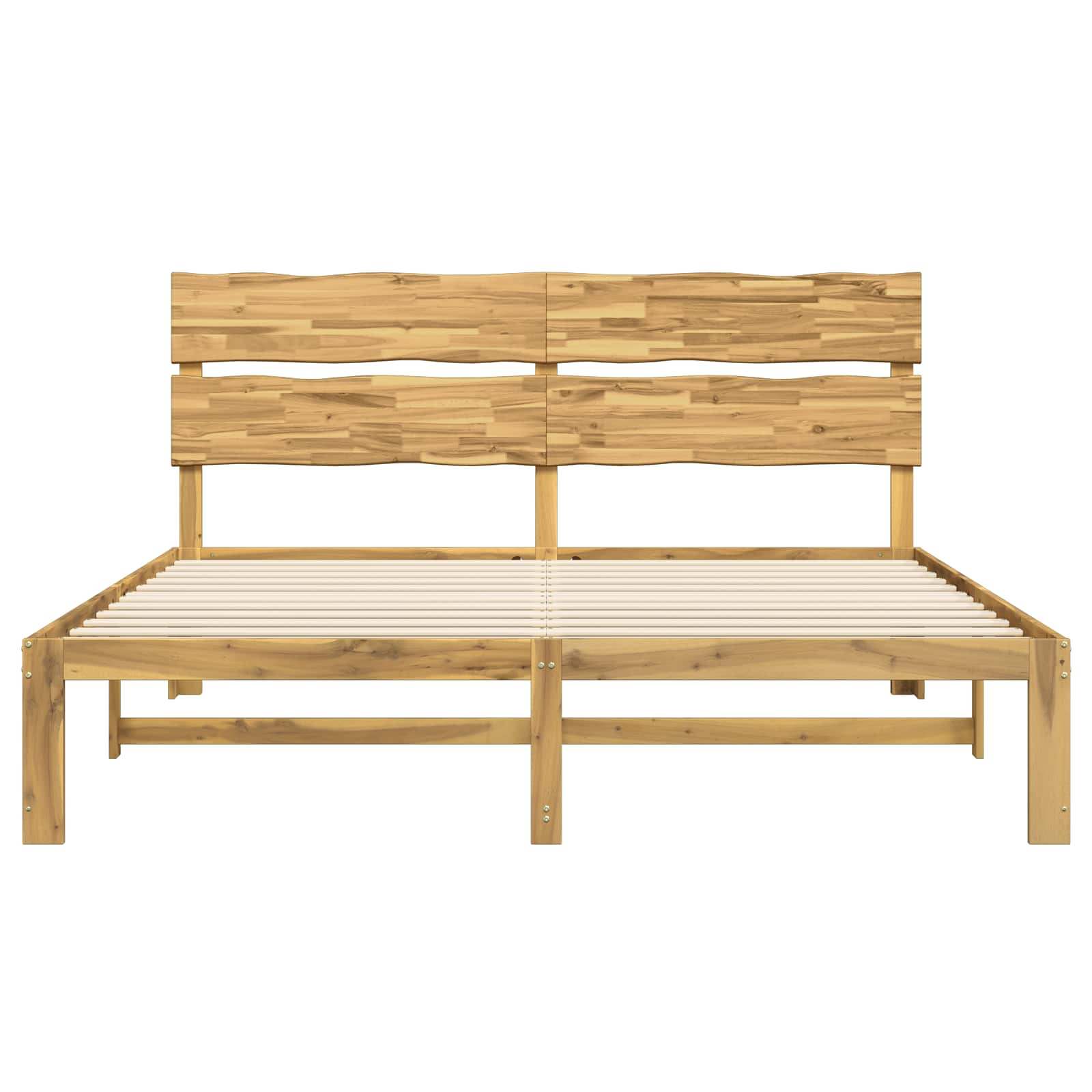 Tweepersoonsbed met hoofdeinde ROSTOCK Wit 180 x 200 cm