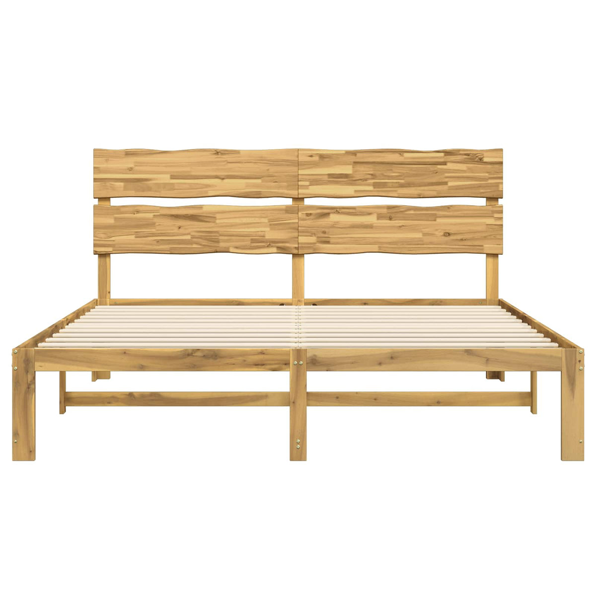 Tweepersoonsbed met hoofdeinde ROSTOCK Wit 200 x 200 cm