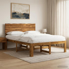 Bed 137x190 cm massief acaciahout naturel