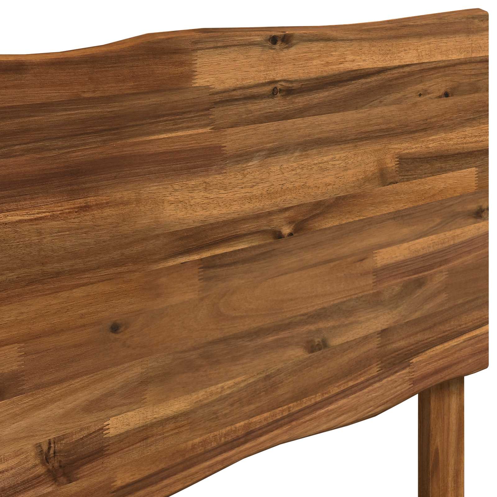 Tweepersoonsbed met hoofdeinde ROSTOCK Naturel 152 x 203 cm
