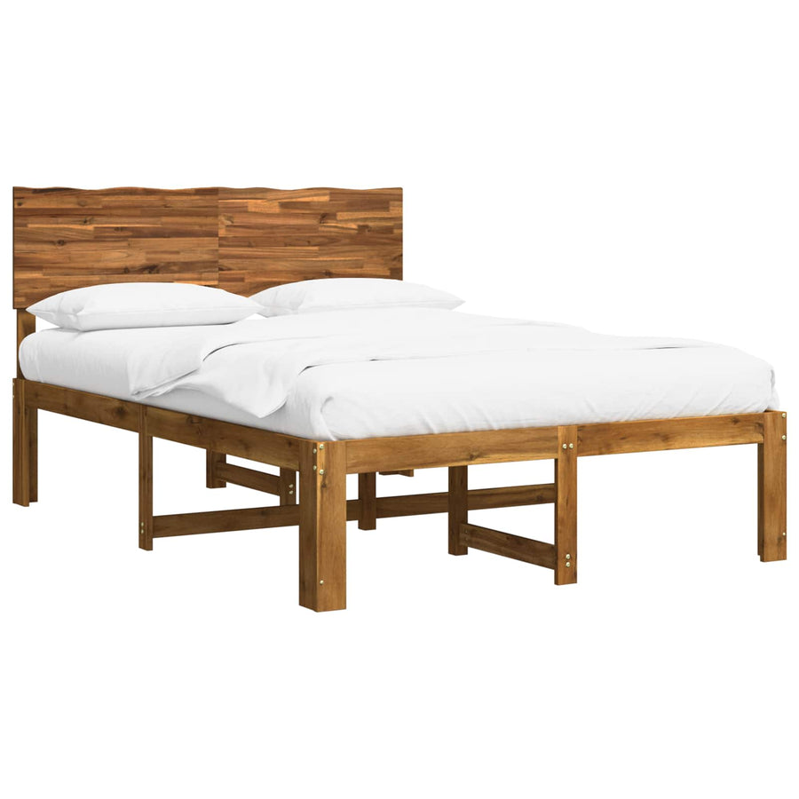 Tweepersoonsbed met hoofdeinde ROSTOCK Naturel 152 x 203 cm