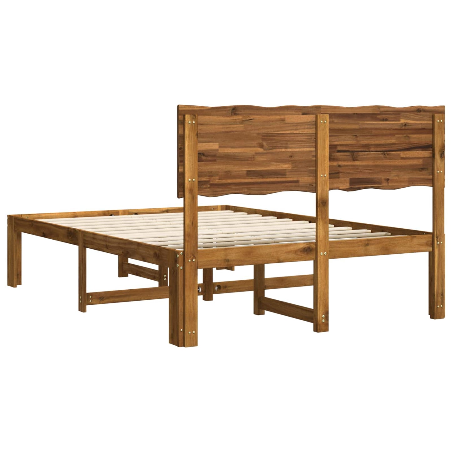 Tweepersoonsbed met hoofdeinde ROSTOCK Naturel 152 x 203 cm