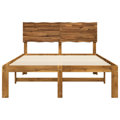 Tweepersoonsbed met hoofdeinde ROSTOCK Naturel 152 x 203 cm