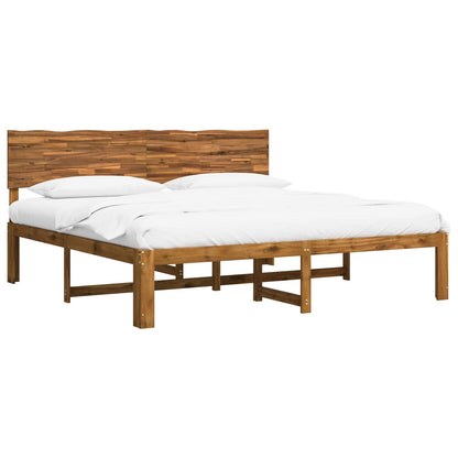 Tweepersoonsbed met hoofdeinde ROSTOCK Naturel 193 x 203 cm