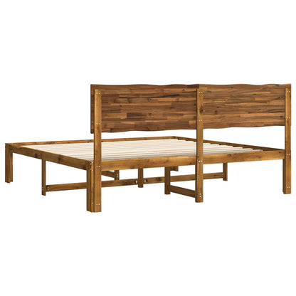 Tweepersoonsbed met hoofdeinde ROSTOCK Naturel 193 x 203 cm
